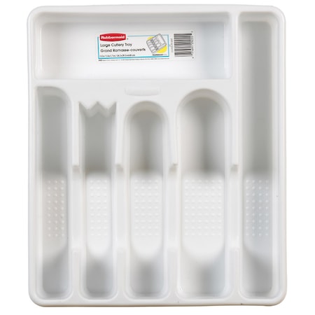 Rubbermaid Rubbermaid 1.75 in. H X 11.5 in. W X 13.5 in. D Plastic Cutlery Tray 2925-RD WHT